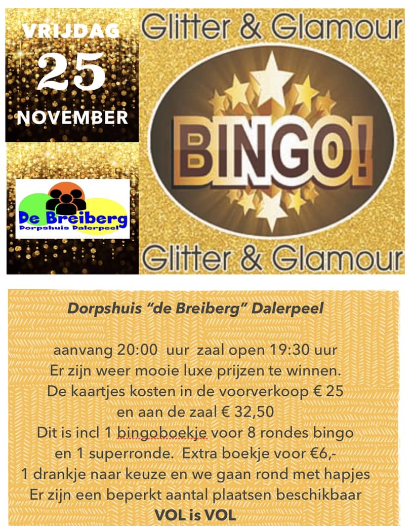 Glitter  en Glamour bingo