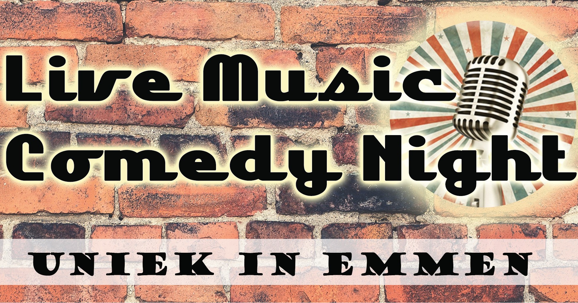 Live Music Comedy Night Emmen - Maart
