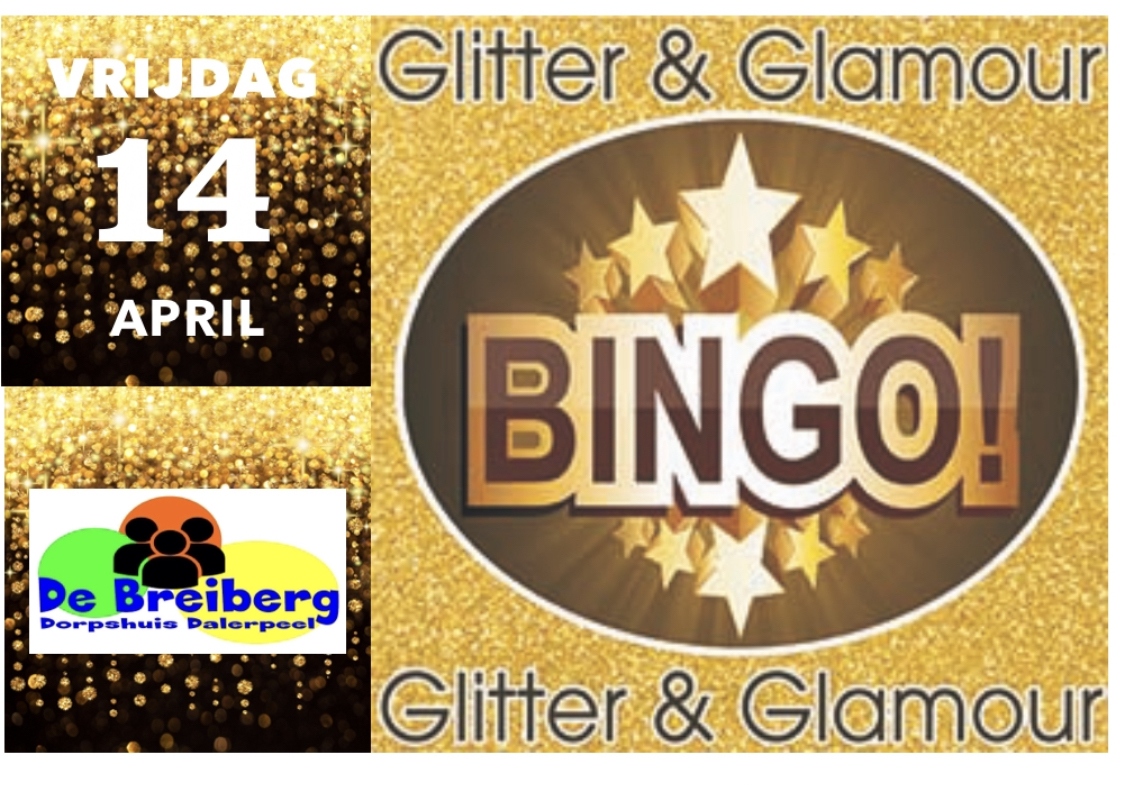 Glitter en glamour bingo