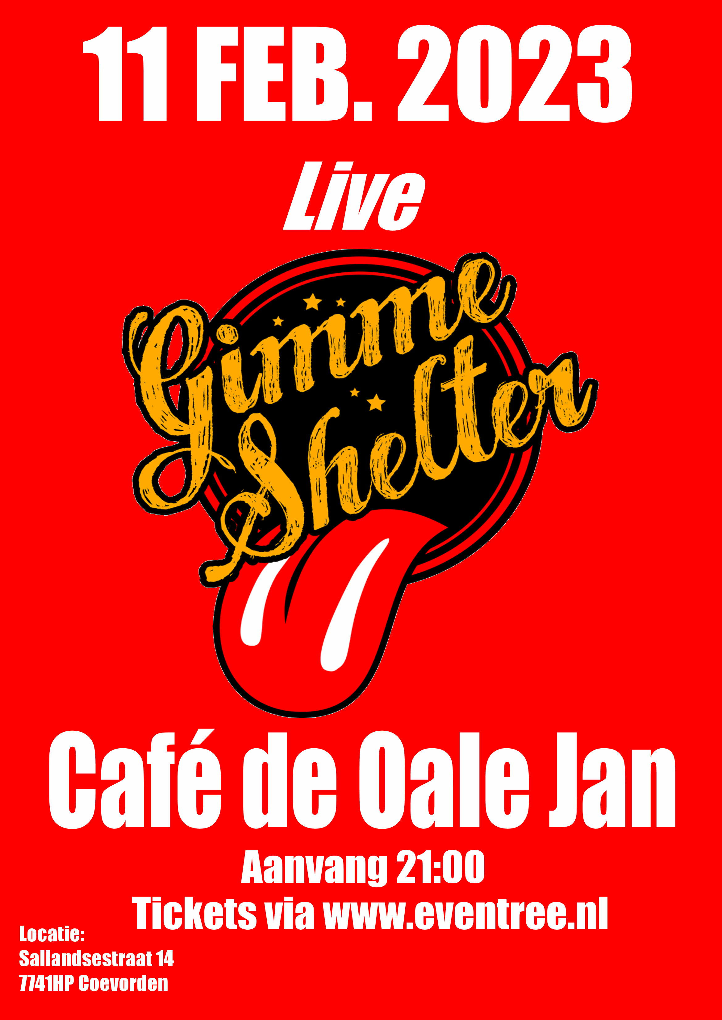 Gimme Shelter live @Café de Oale Jan